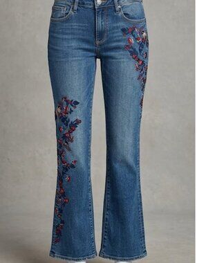 Sundance Driftwood Kelly Songbird Embroidered Jeans